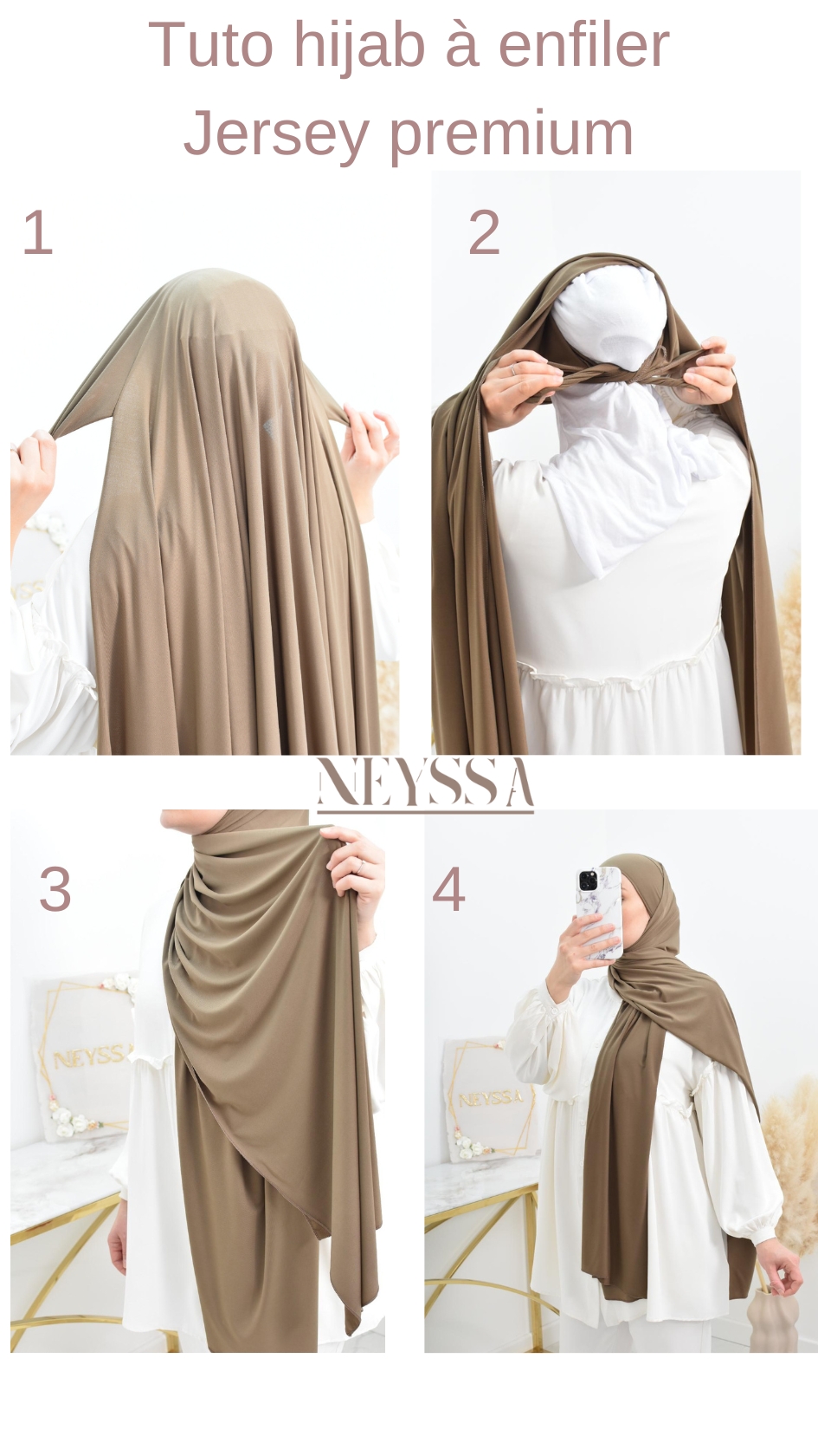 hijab jersey premium à nouer lux