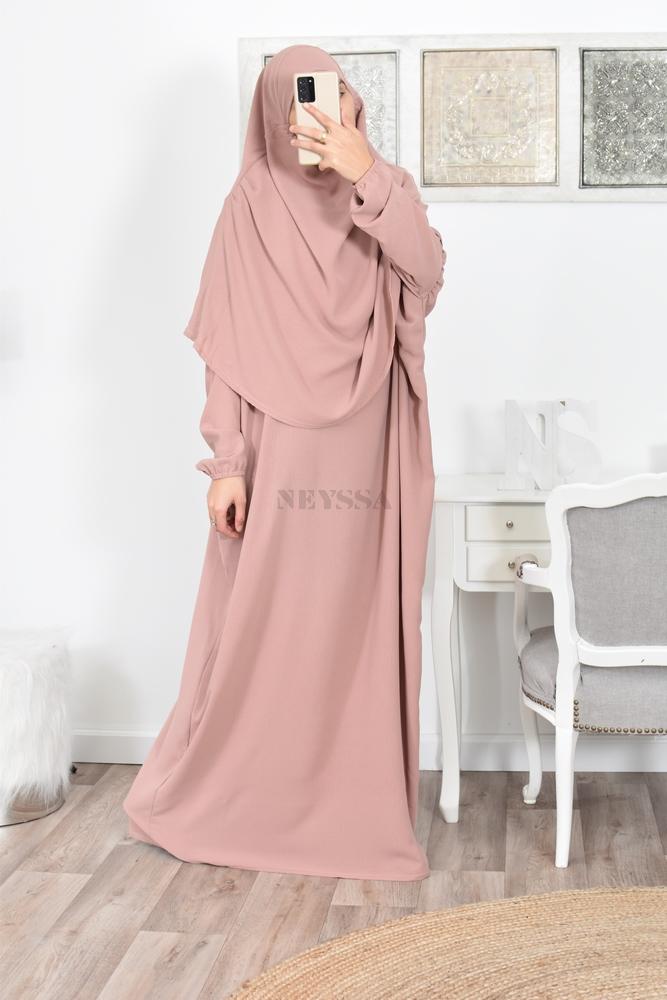 robe de prière hijab intégré femme