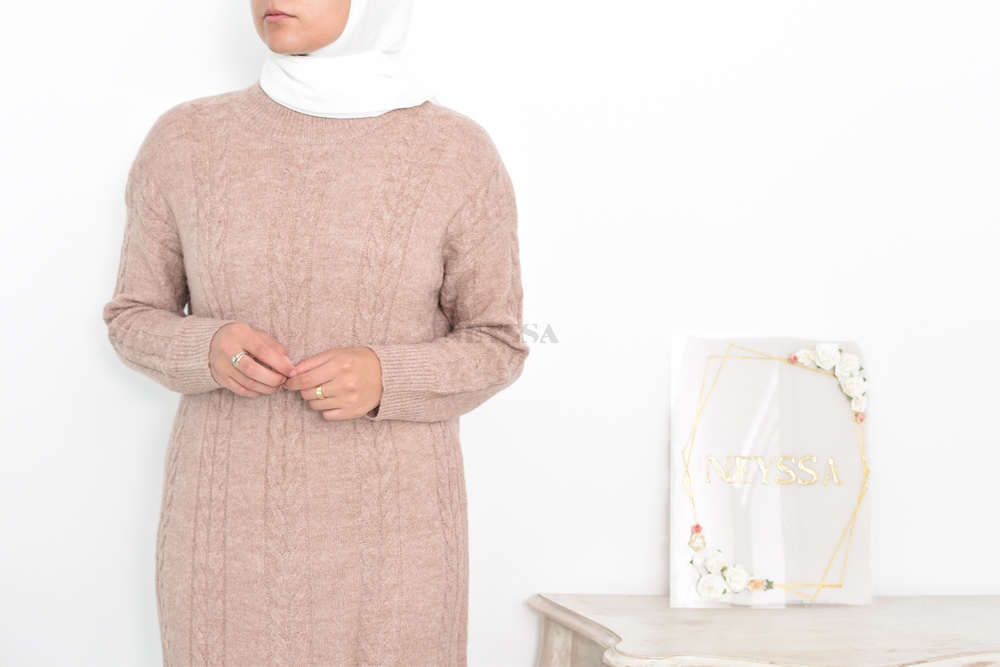 Robe pull longue la tendance de l'Automne Hiver - Neyssa Boutique